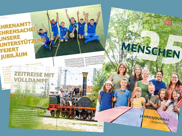 Mockups vom Jahresjournal Menschen 2024 